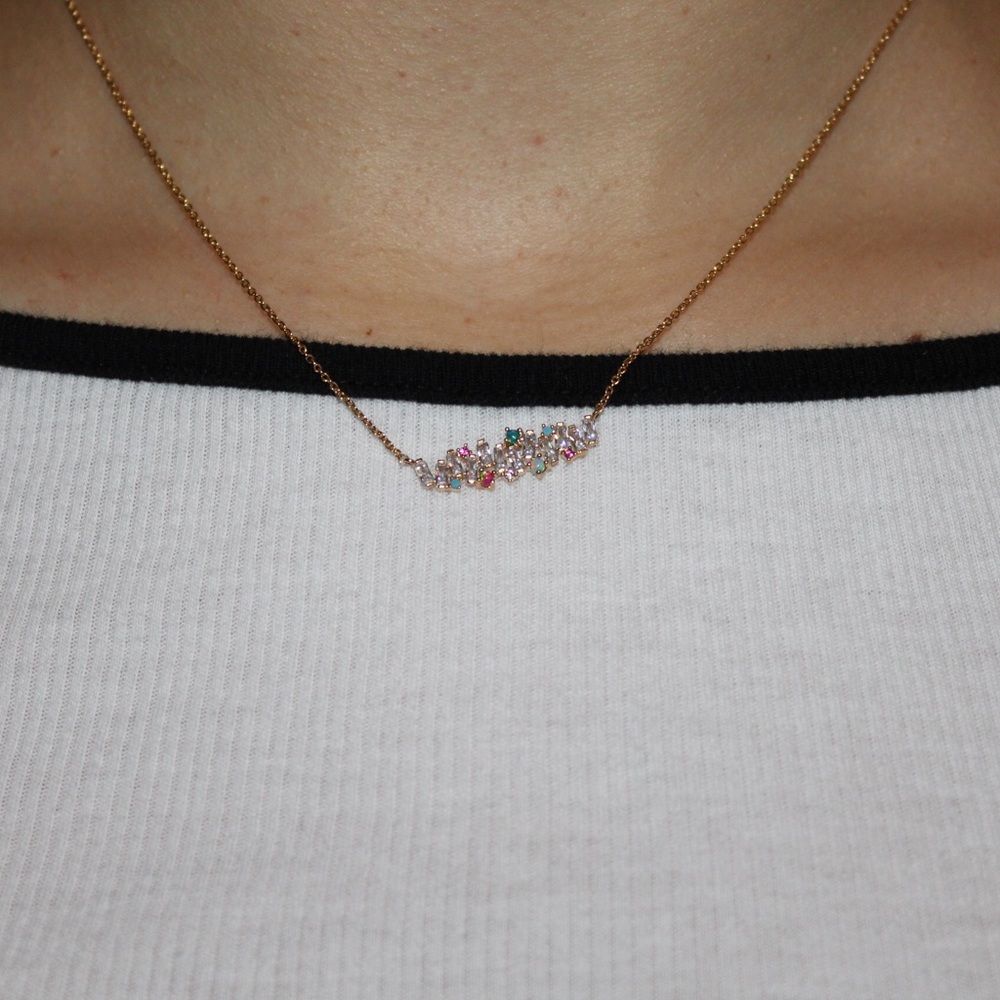 Anthropology rainbow necklace